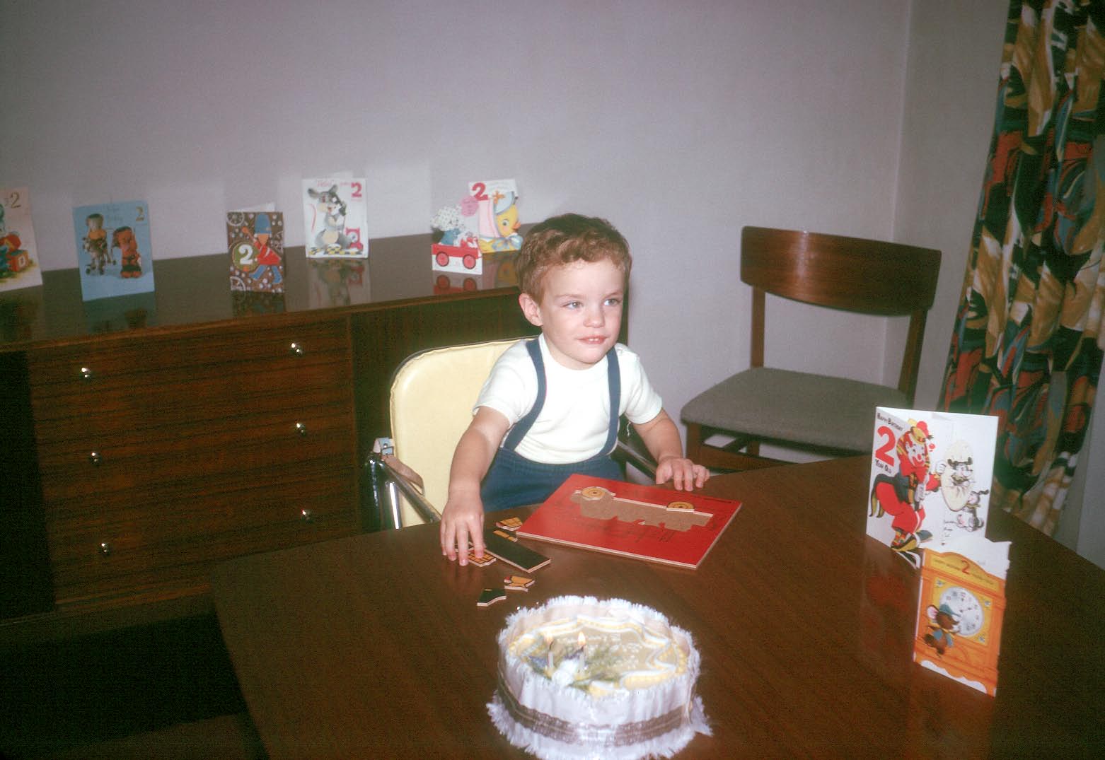 6501014k1 5 October 1965 - Simon's second birthday.