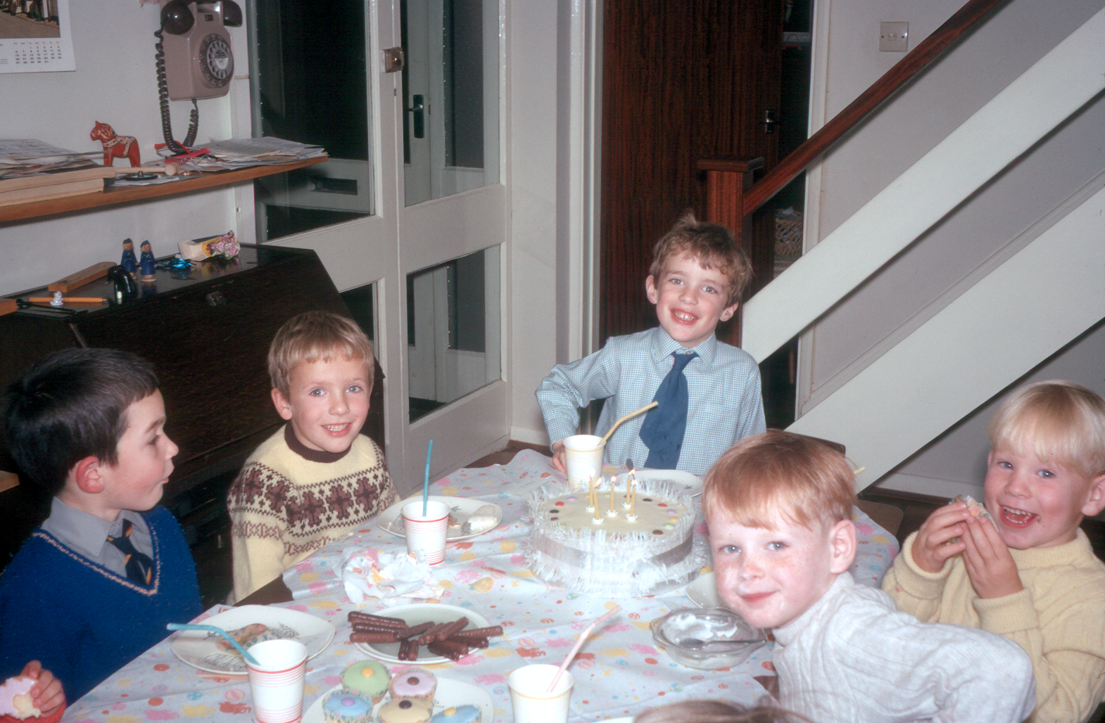 6801822k October 1968 - Simon's birthday party at Bracknell when he was five.