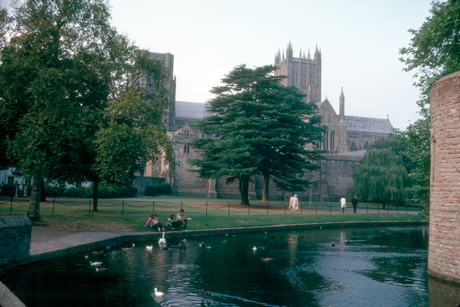 7203404k Sept 1972 - It's holiday time again. This is Wells Cathedral.