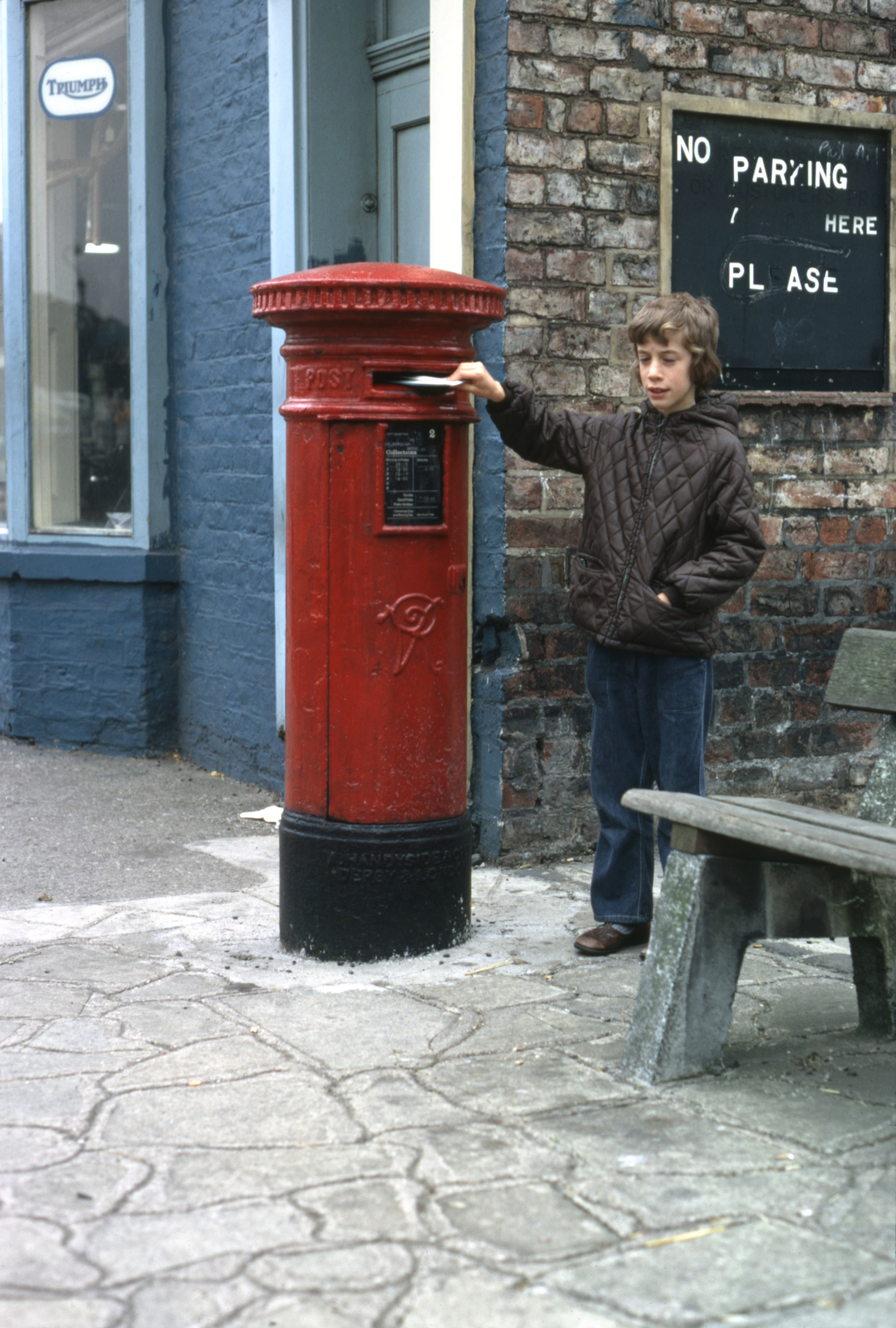 7404337 August 1974 - Jon posting a letter on our holiday in the North York Moors.