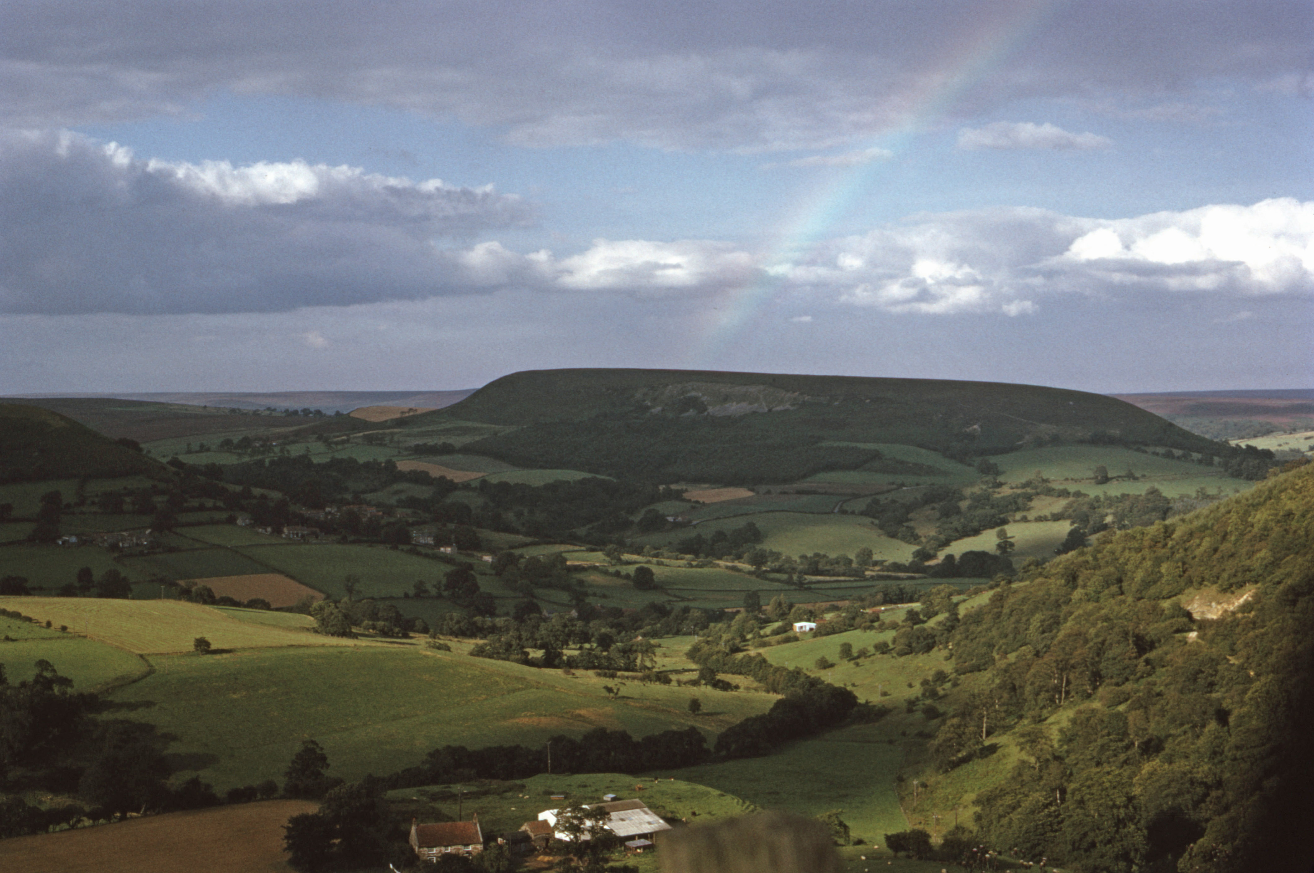 7404425 August 1974 - The local countryside - with a rainbow!