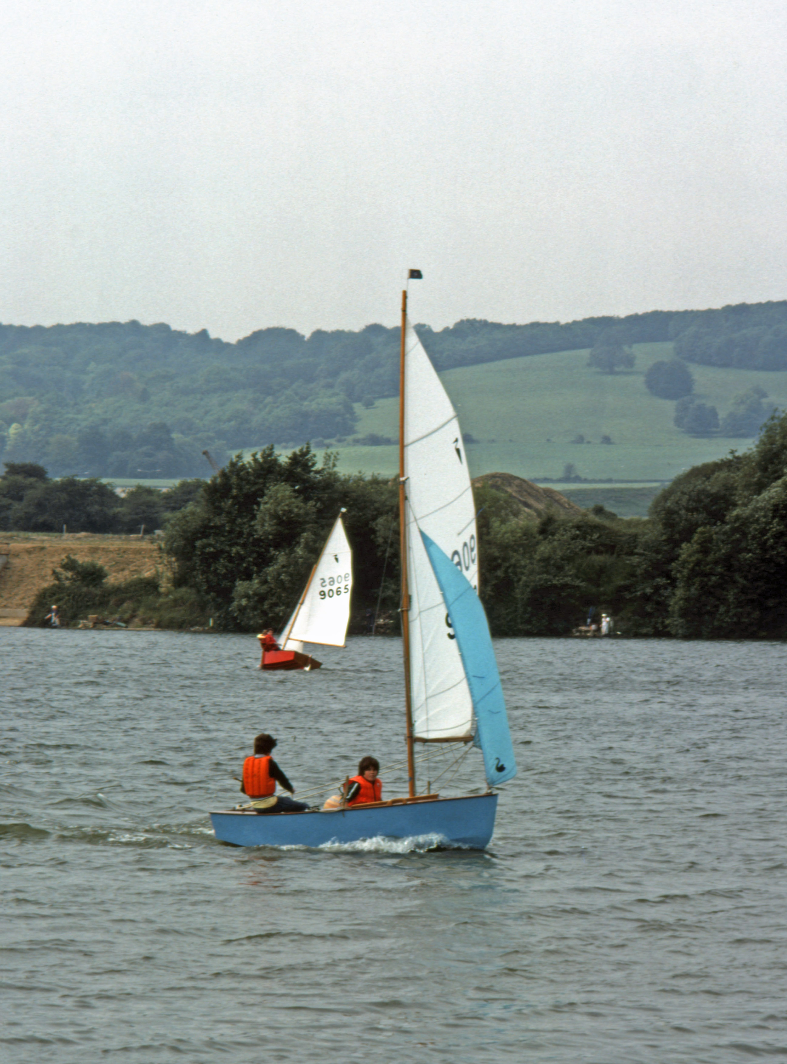 7906718 July 1979 - It was quite windy which suited John, but several of the other boats found this difficult to cope with.
