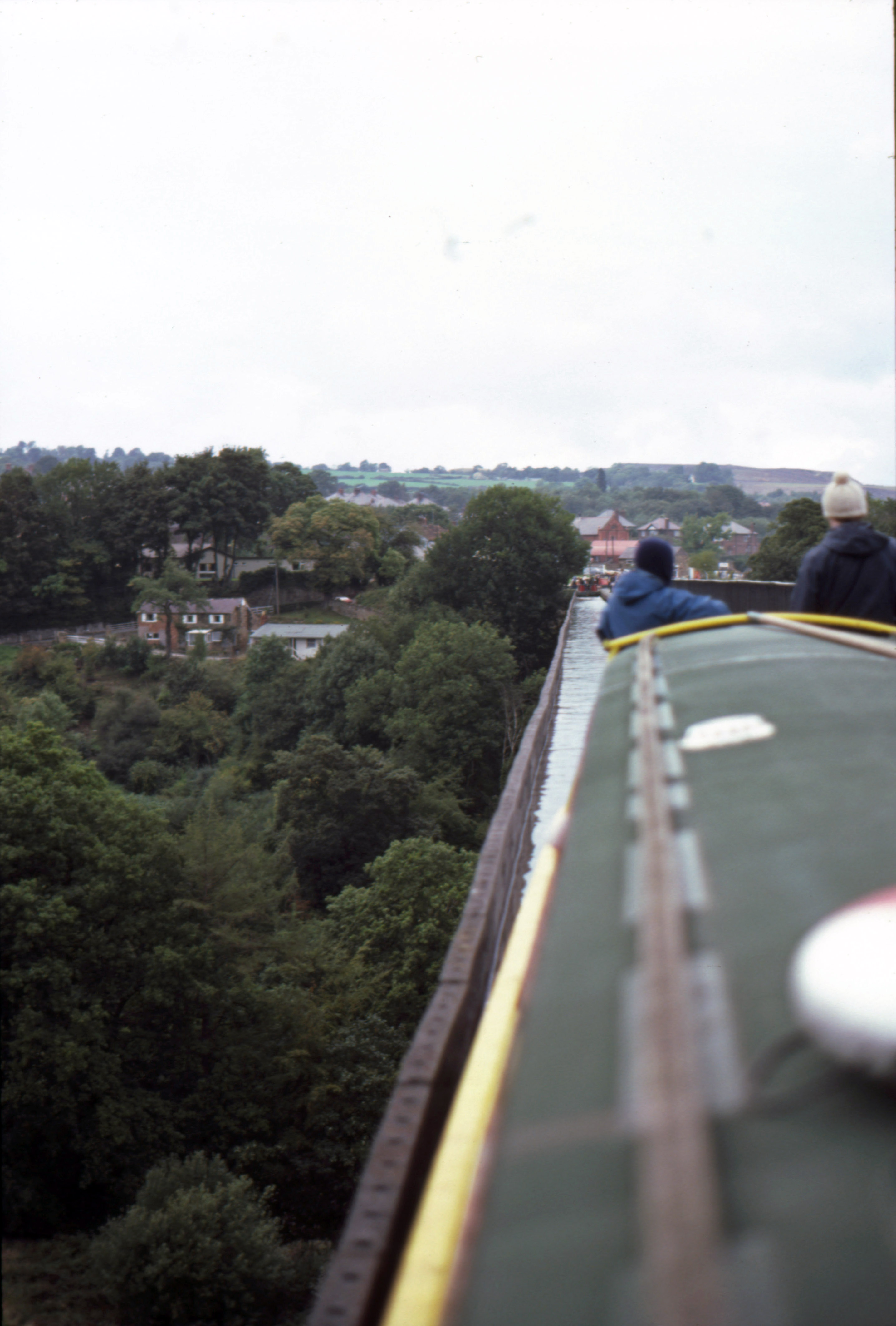 8408320 Sep 1984 Going across the Pontcysyllte Aqueduct was quite scary as there was no footpath on the left - just the metal edge of the canal trough.