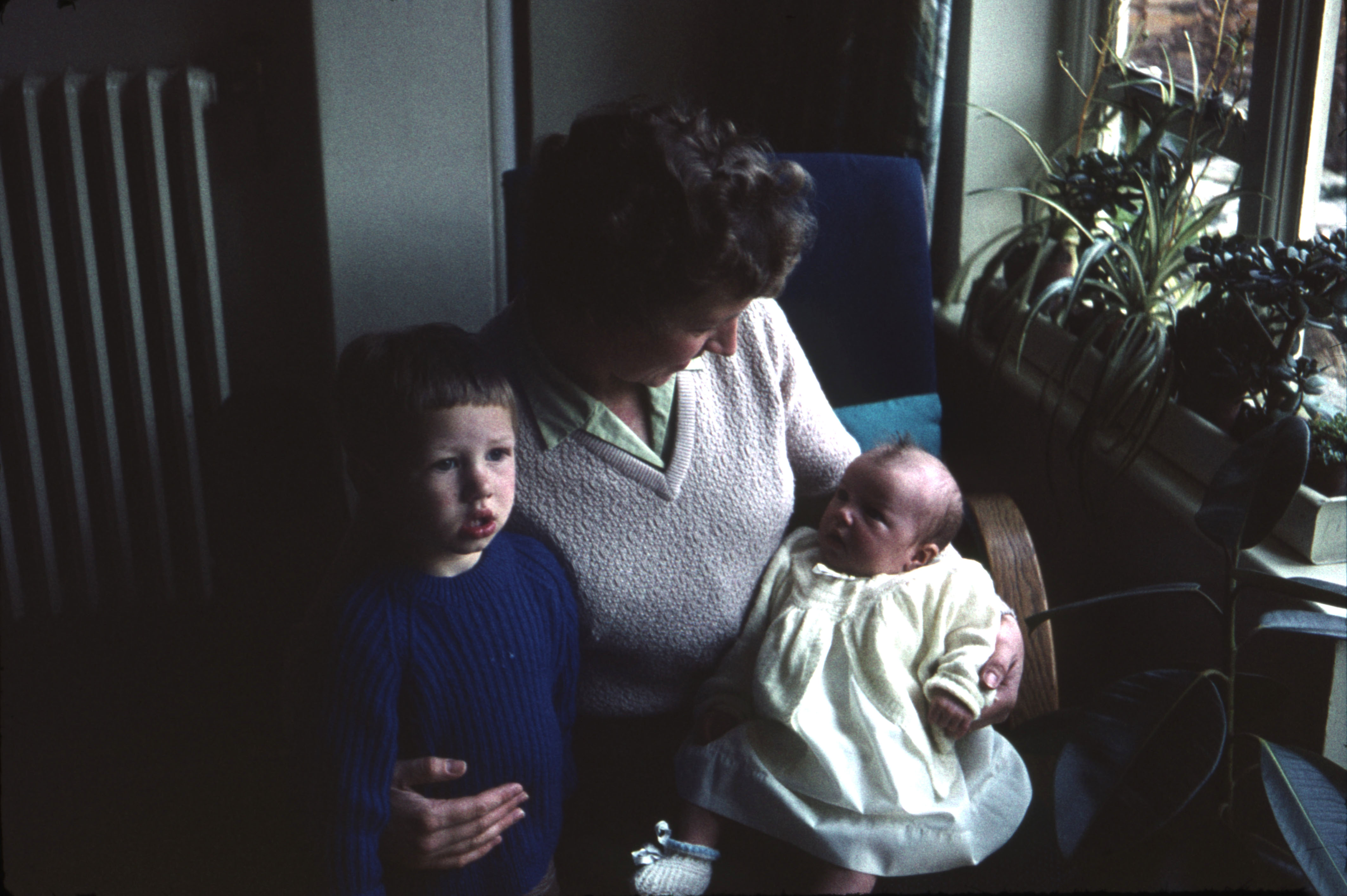 22 April 1962 Jean with Peter and Nicola who was about 6 weeks old