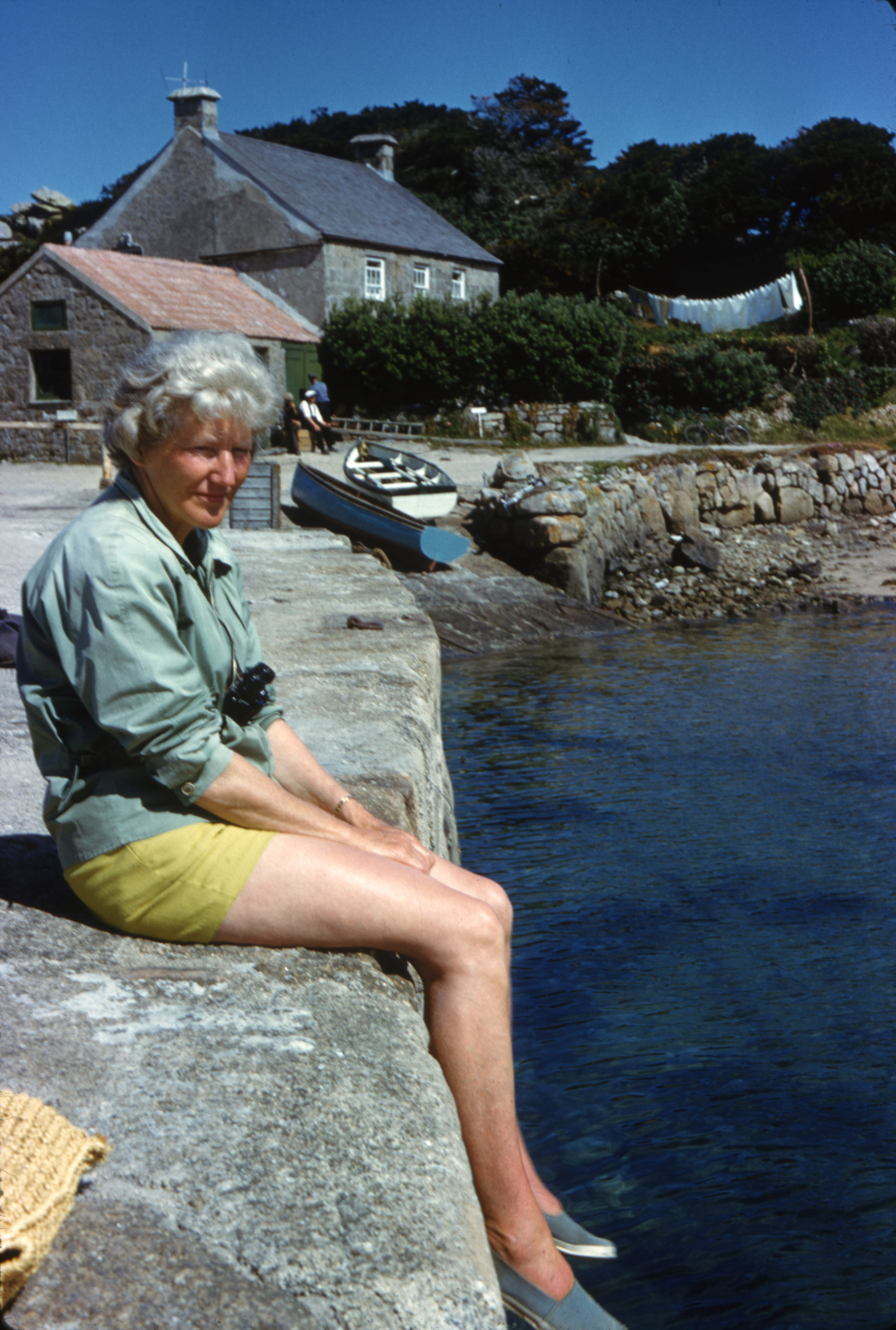 July 1962 Joan on New Grimsby quay, Tresco, Scilly Isles