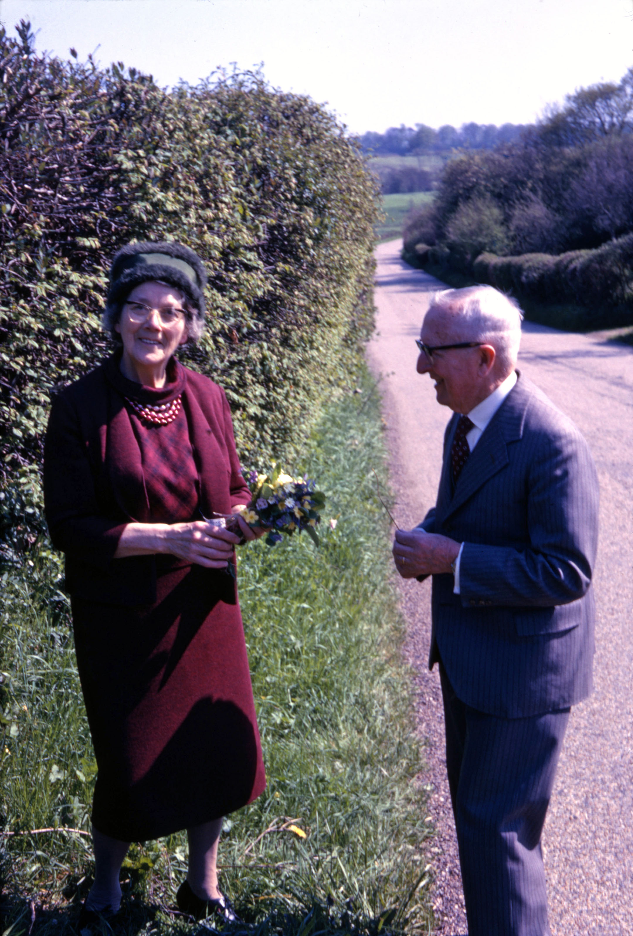 March 1963 Arthur Hawkins and Mrs Taylor at Eastbourne