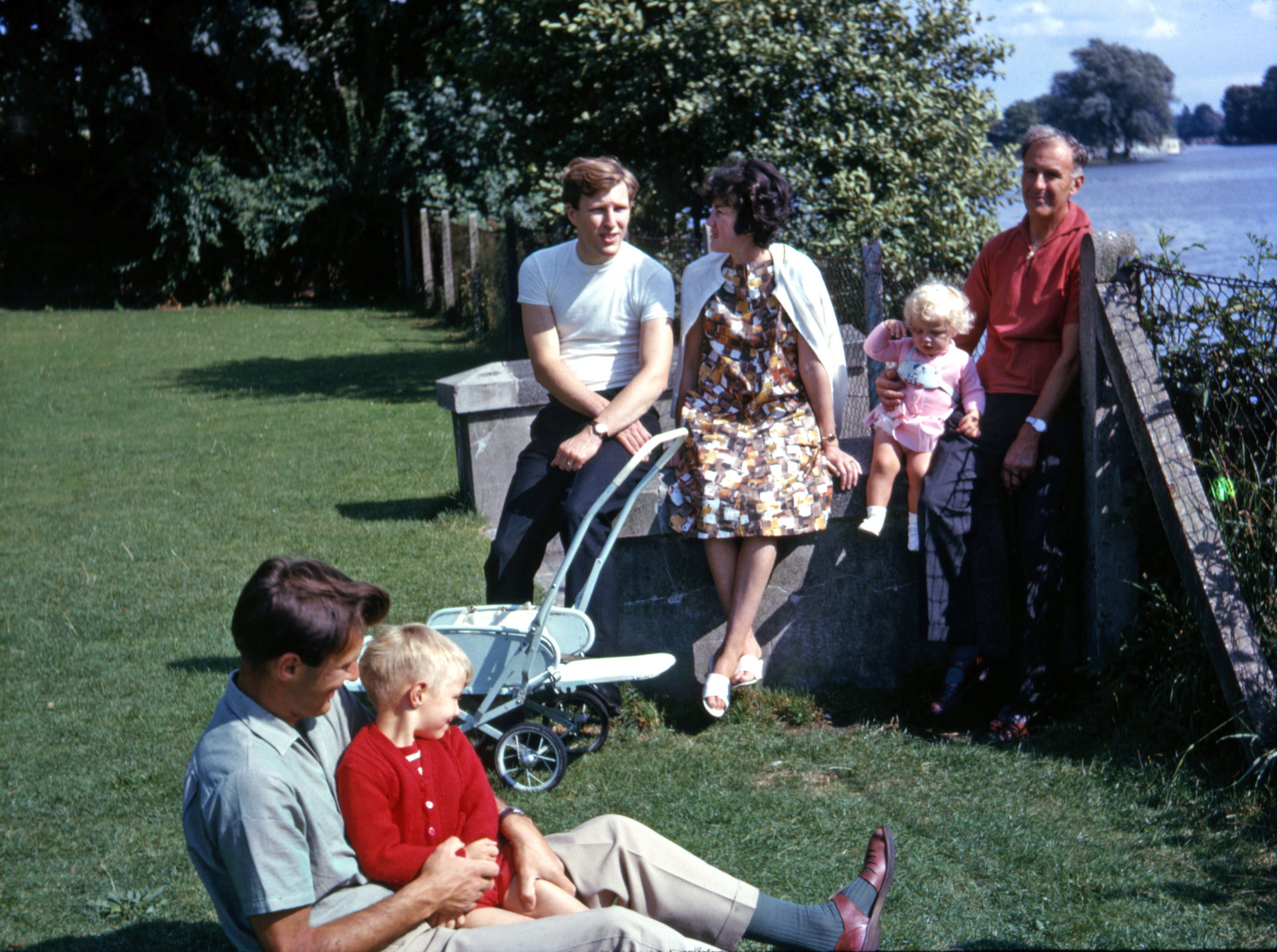 August 1963 The family at Bell Hill, Hampton in the summer of 1963