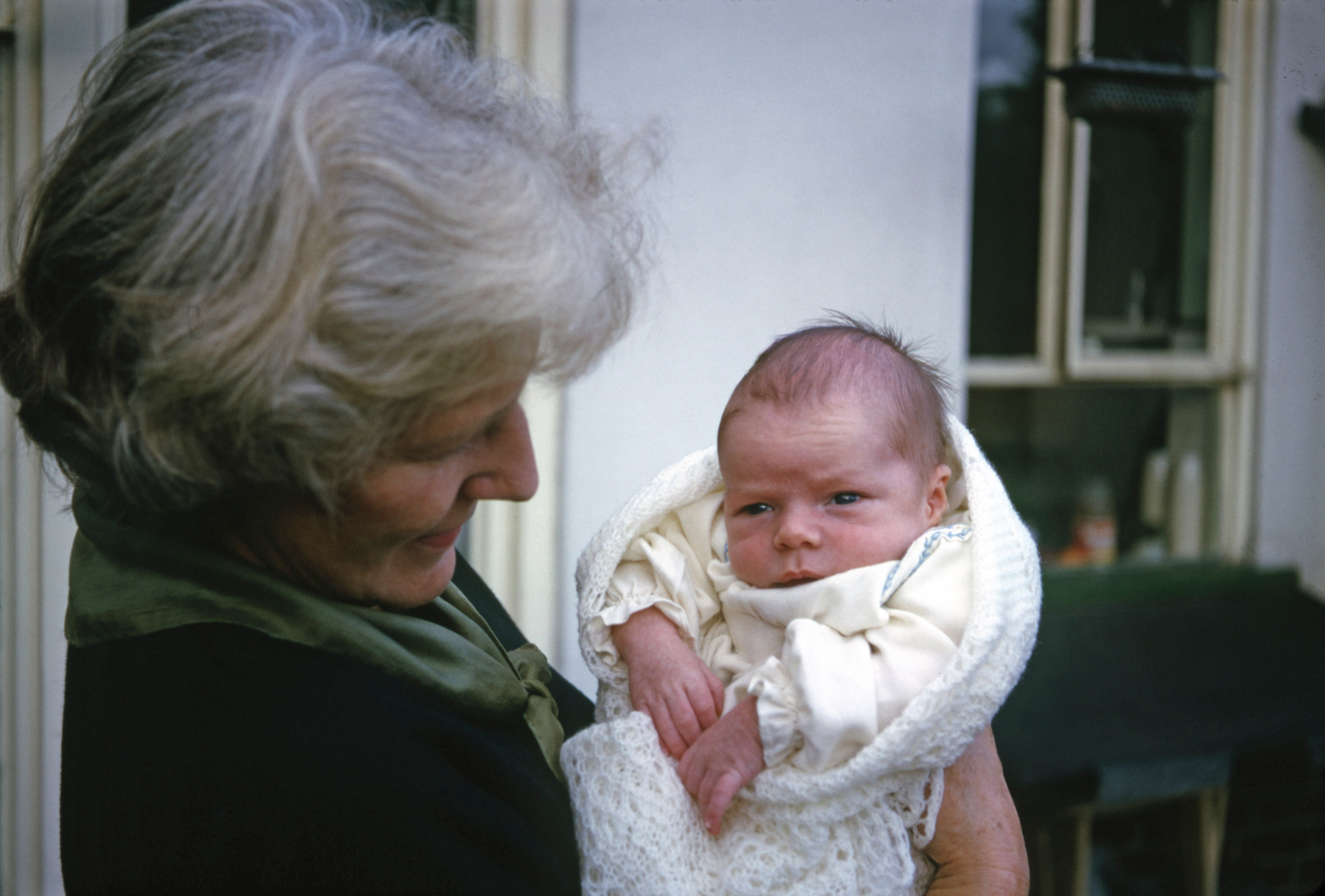 November 1963 Joan with Simon who is now 5 weeks old