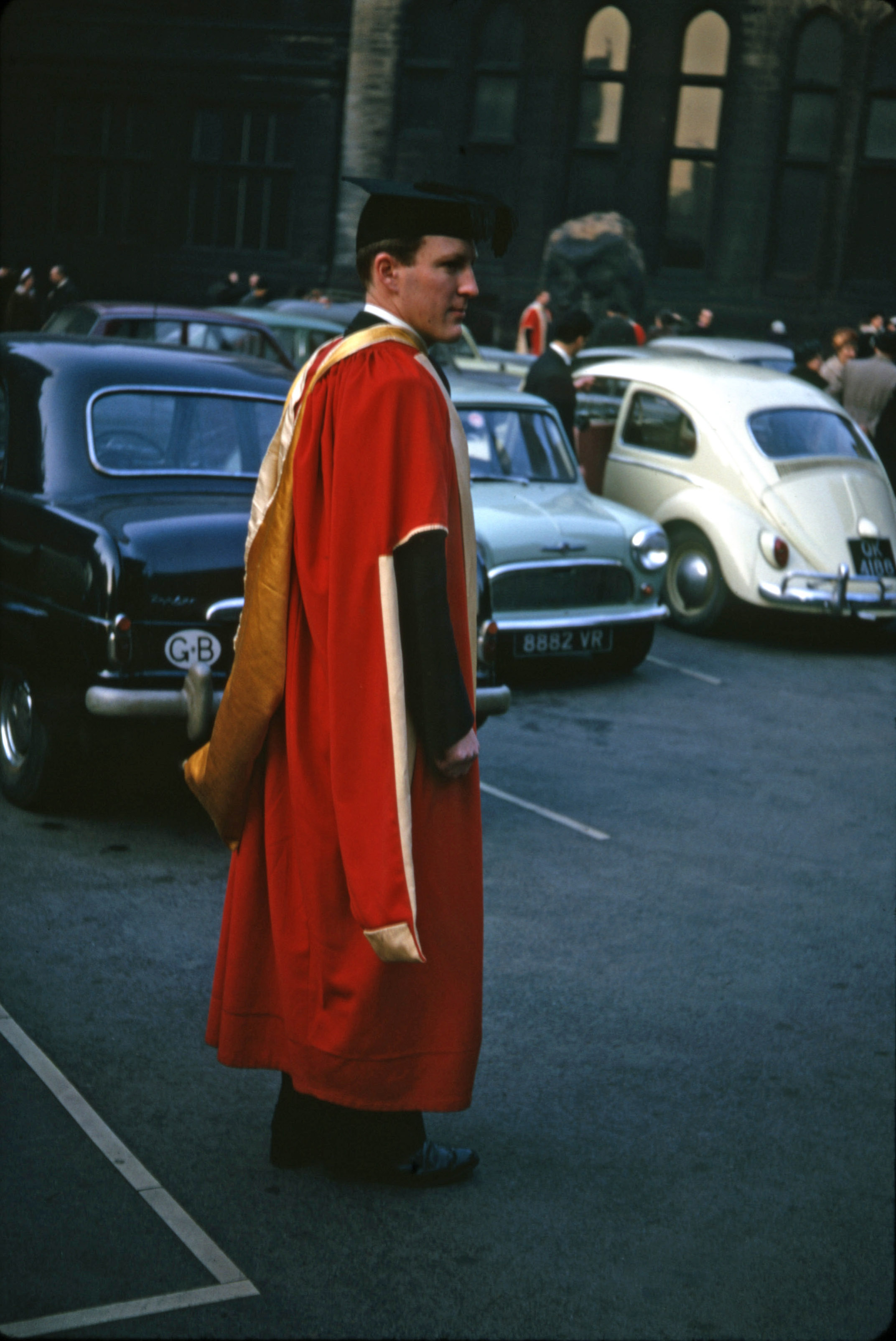 13 Dec 1963 Malcolm in his PhD robes - apart from the hat!