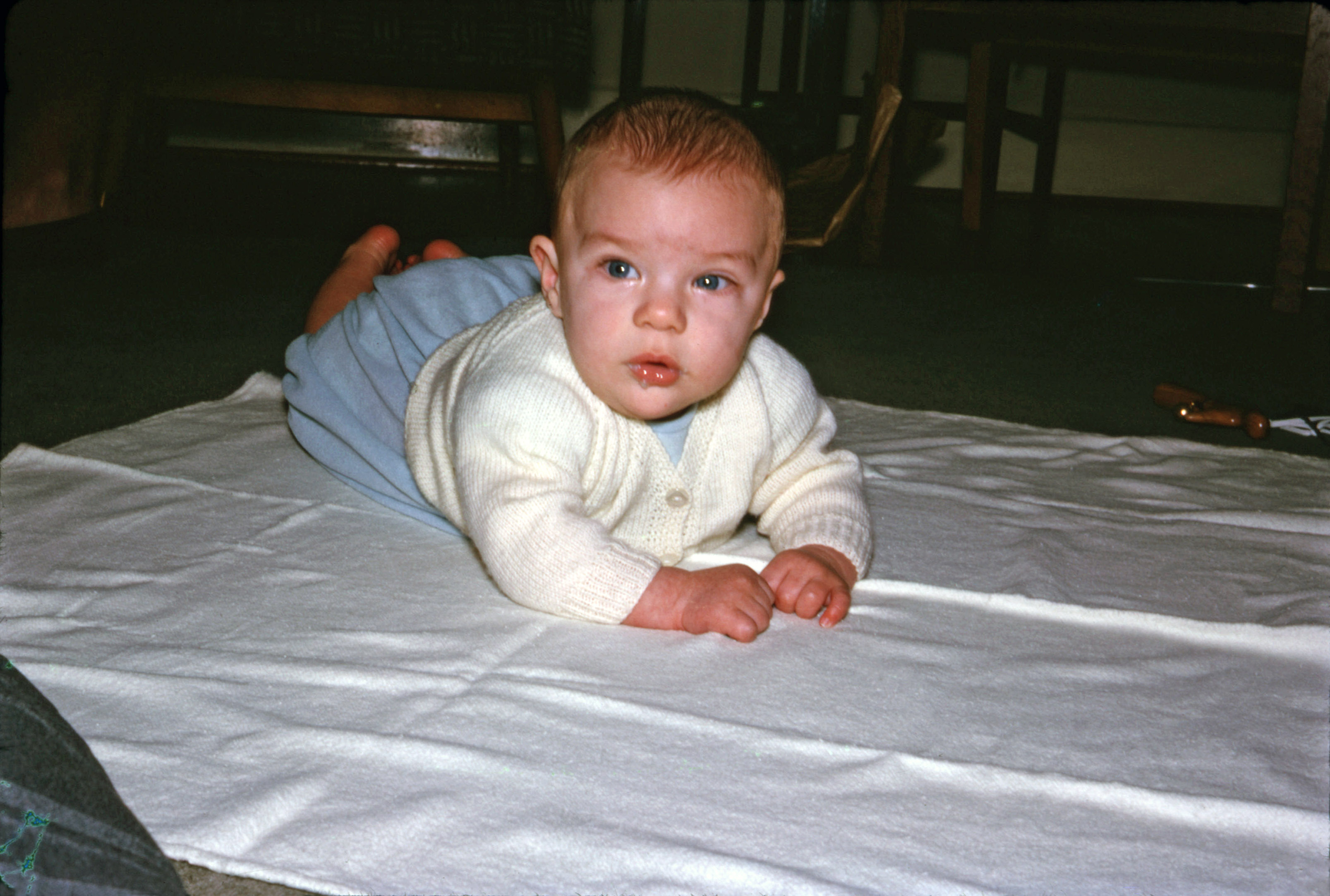22 Feb 1964 Simon, now 5 months old, at Hampton.