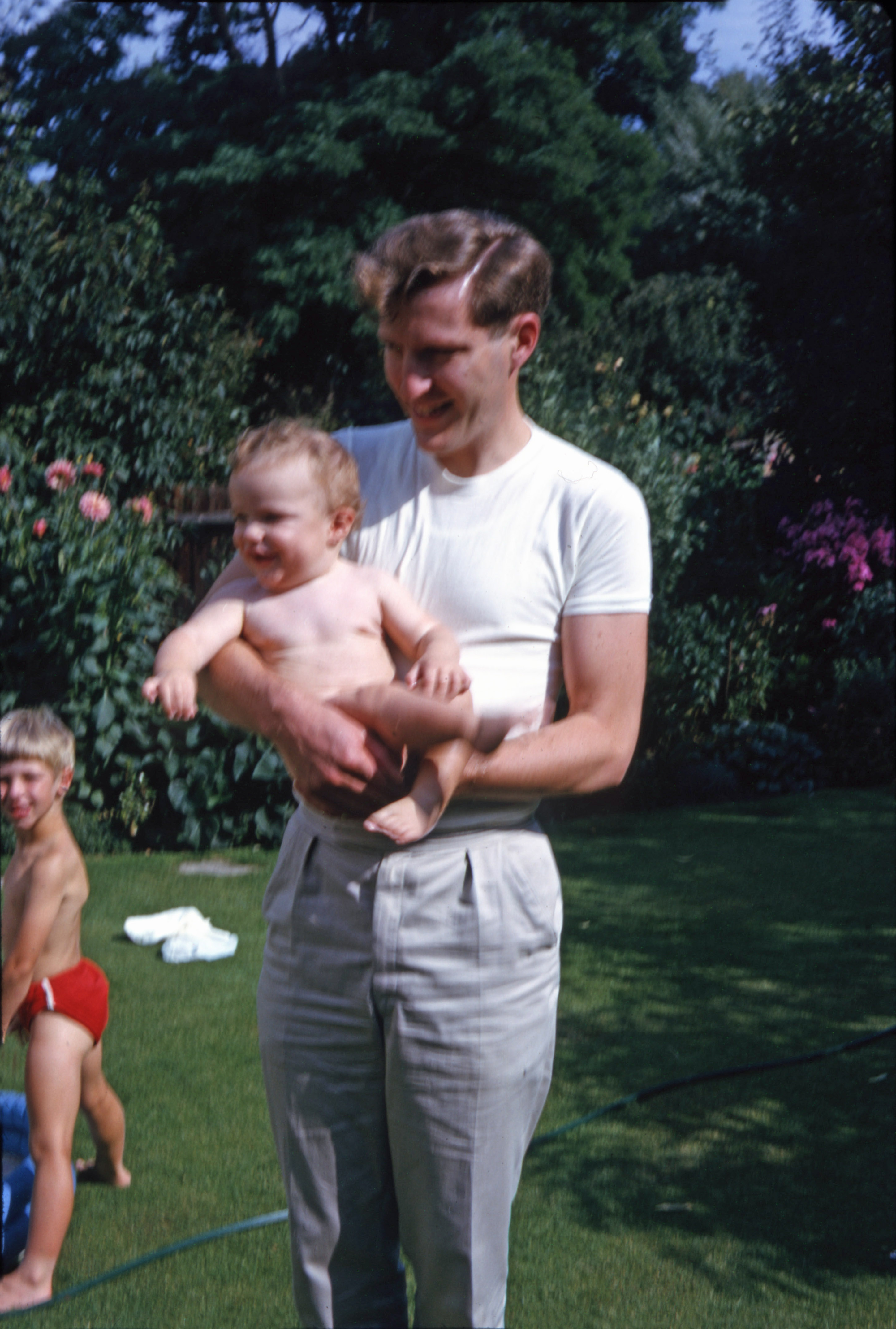 9 Aug 1964 Malcolm with Simon