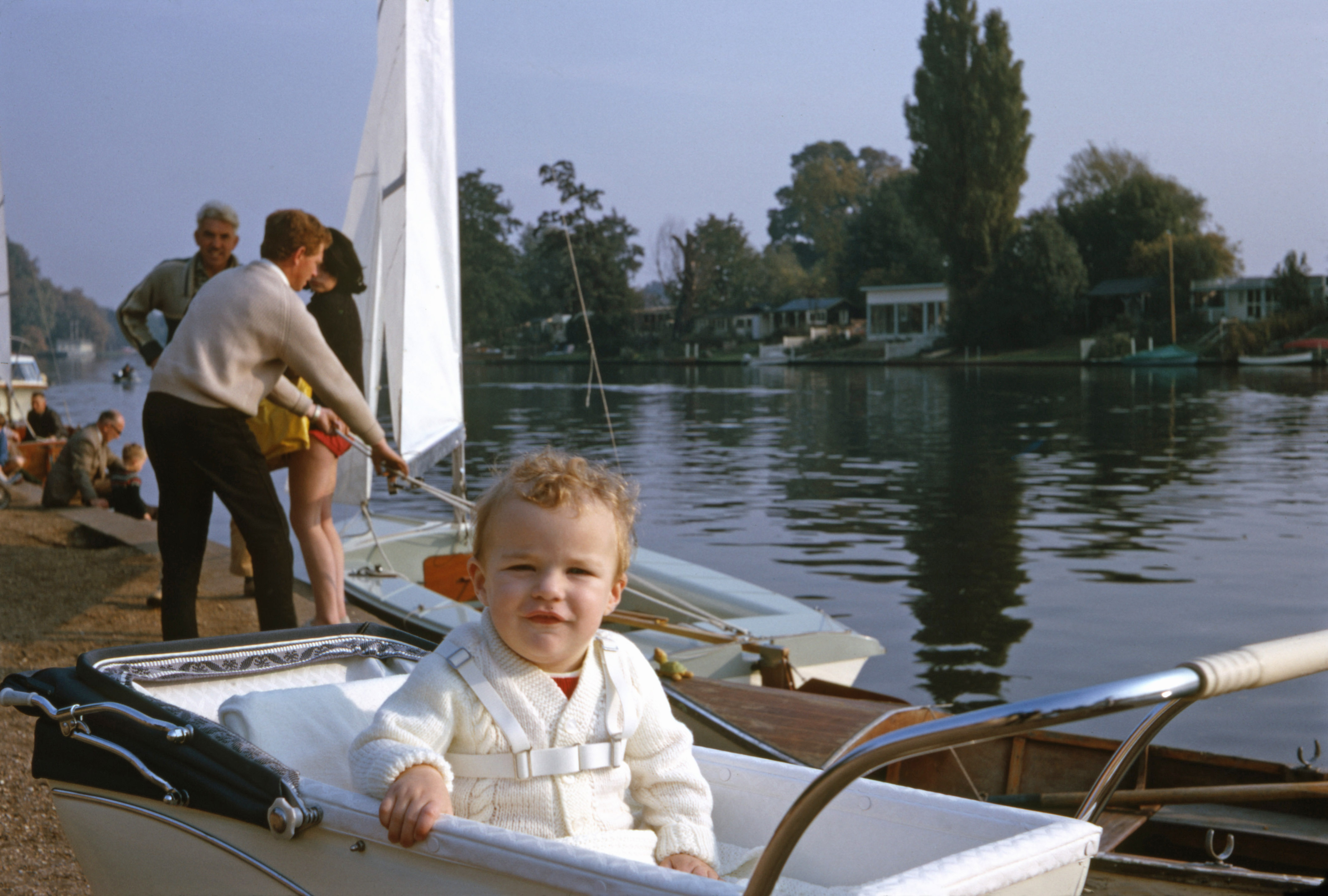 October 1964 Simon by the river at Hampton