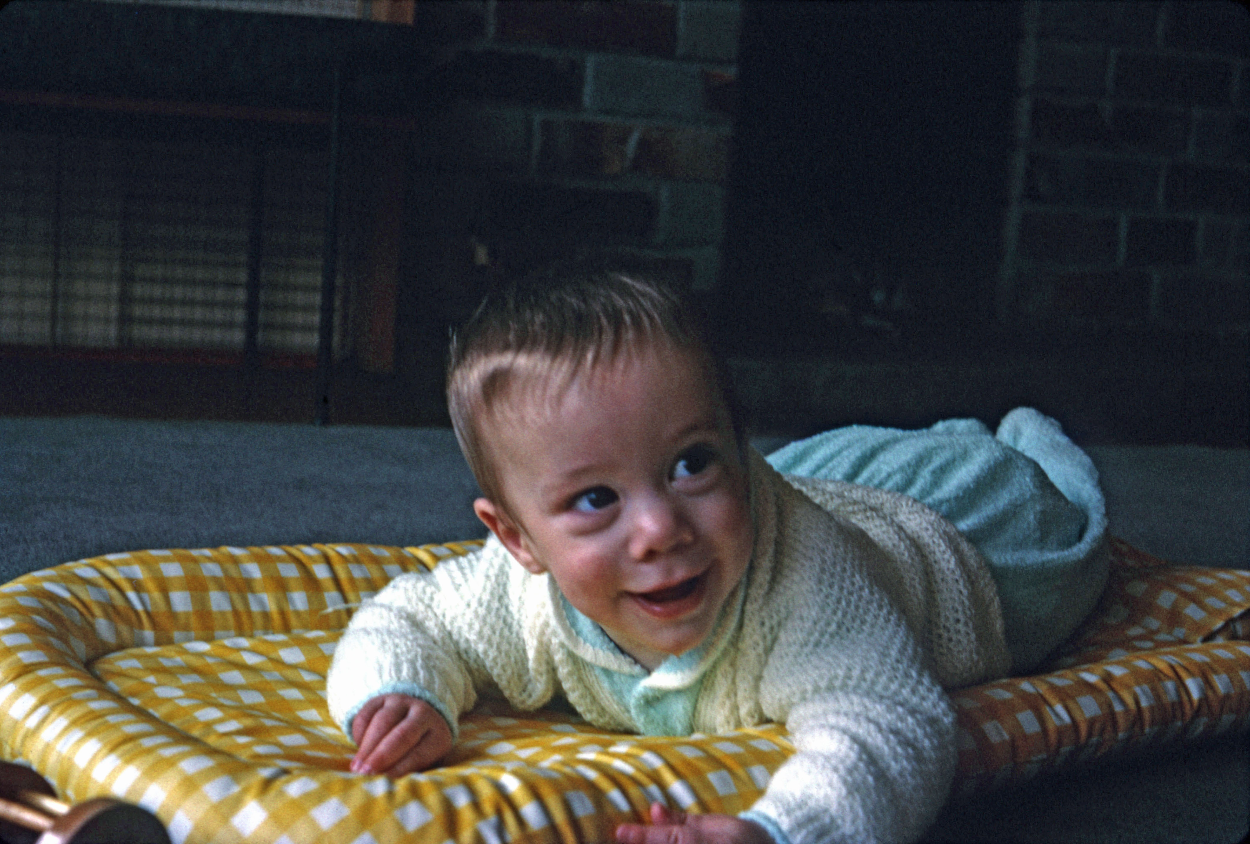 19 Mar 1966 Jonathan on the changing mat at 7 months