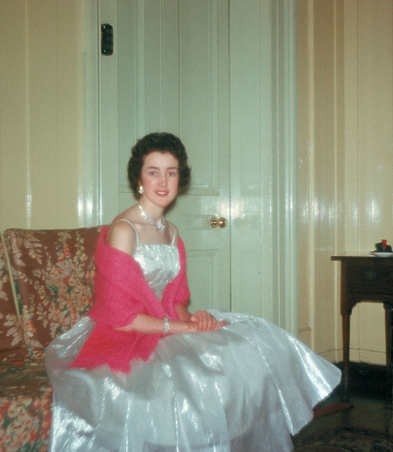 5900130s 1 February 1959 - Betty at the Ashburne formal ball.
