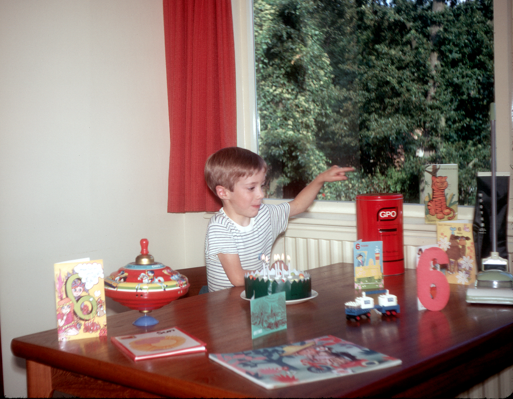 7102223k 5 August 1971 - Jon's sixth birthday.