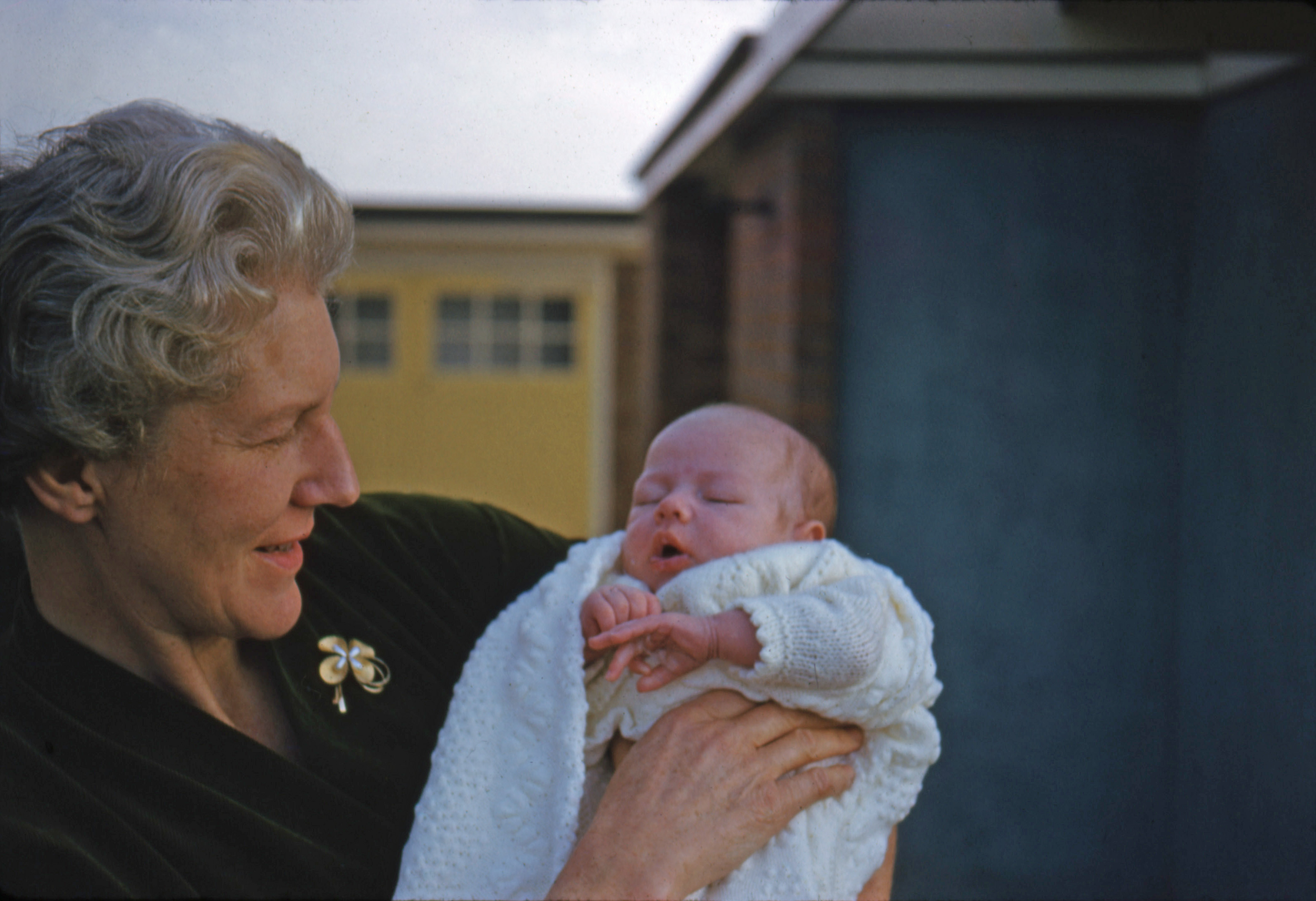November 1959 Joan with Peter - the first grandchild!