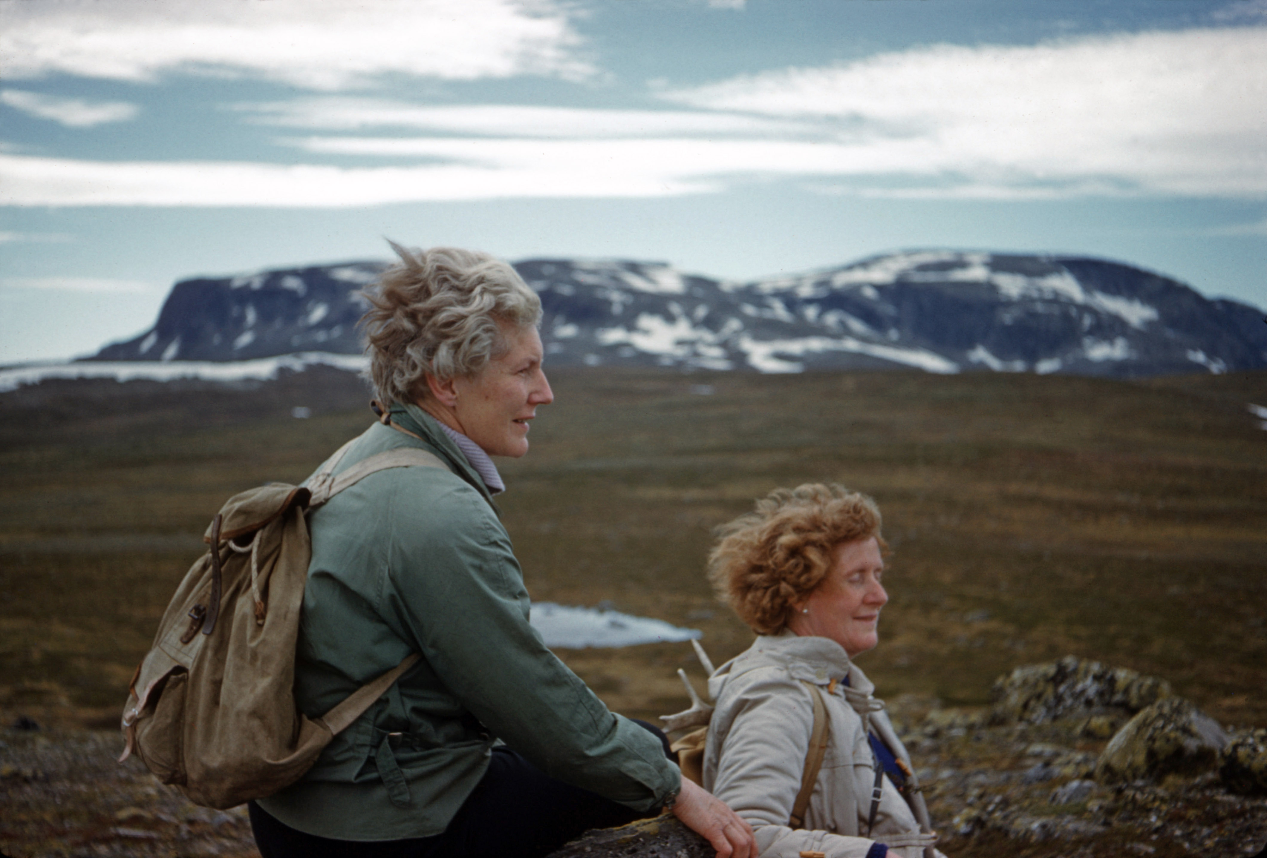 May 1960 Joan in Norway (with Hallingskarvet in the background)